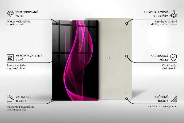 Kryt na sporák Ružová abstrakcia