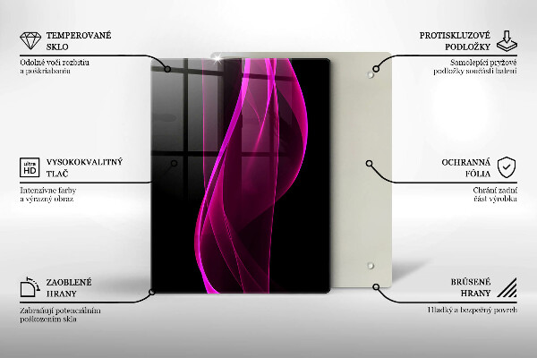 Kryt na sporák Ružová abstrakcia