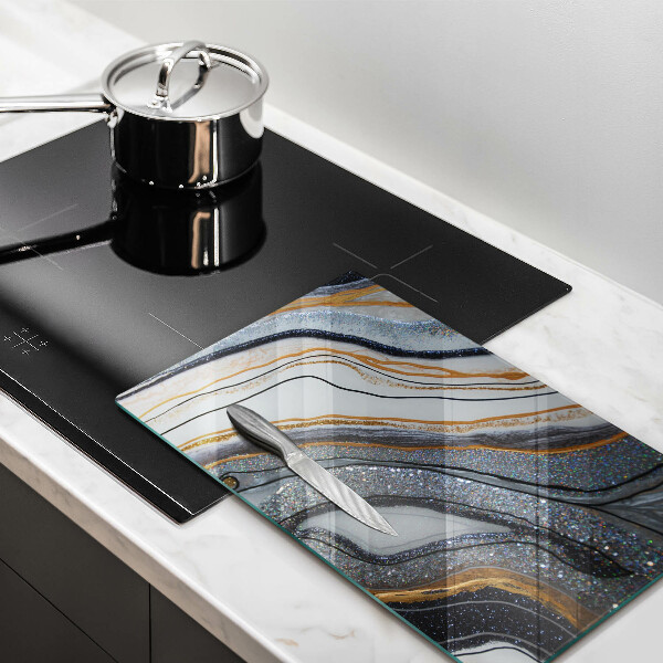 Kryt na sporák skala so zlatom