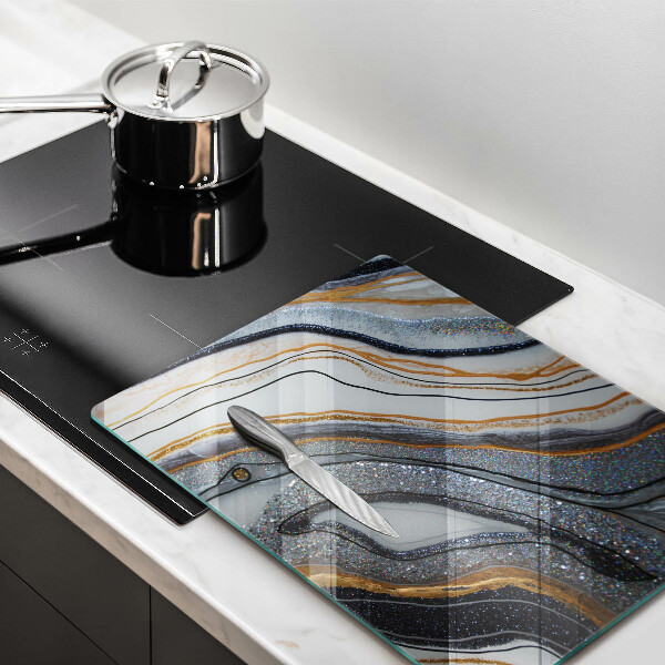 Kryt na sporák skala so zlatom