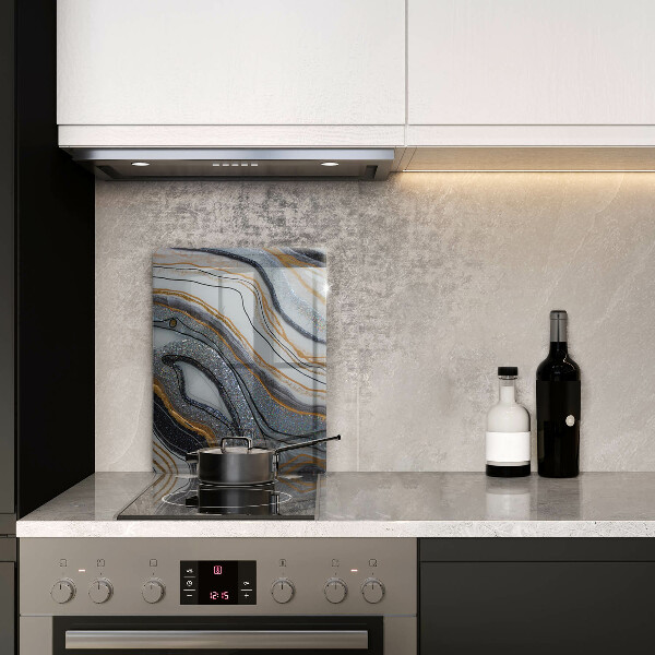 Kryt na sporák skala so zlatom