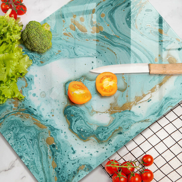 Kryt na indukčnú dosku Modrá abstrakcia