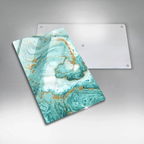 Kryt na indukčnú dosku Modrá abstrakcia