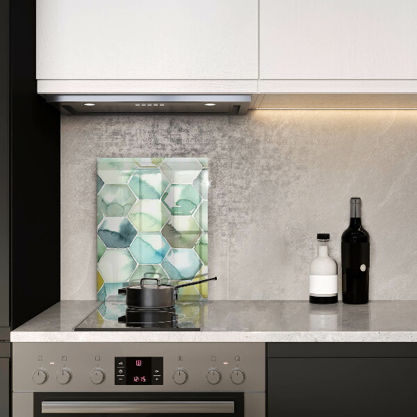 Kryt na indukčnú dosku Akvarelové šesťuholníky