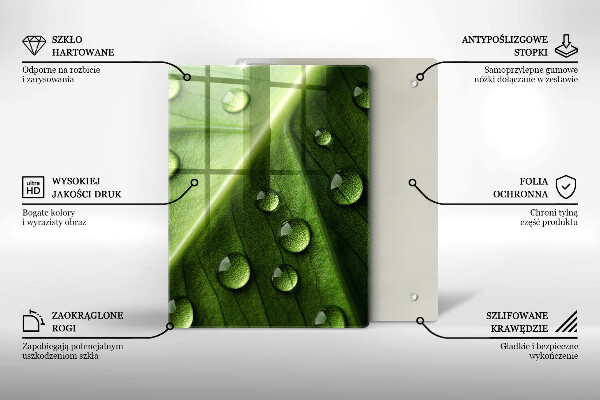 Kryt na sporák Príroda rosa a list