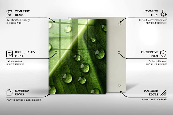 Kryt na sporák Príroda rosa a list