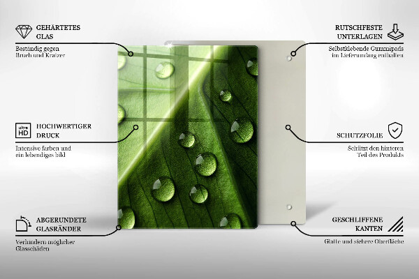 Kryt na sporák Príroda rosa a list