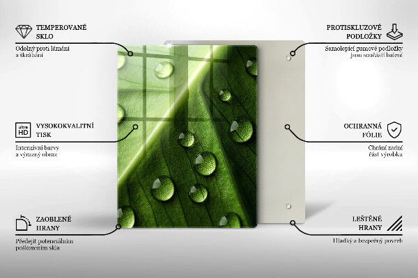 Kryt na sporák Príroda rosa a list