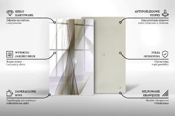 Kryt na sporák Dizajn abstraktných línií