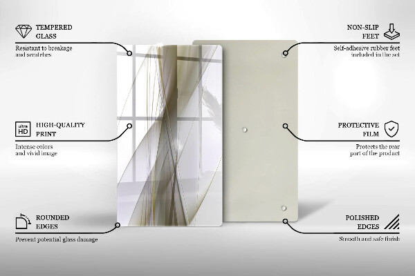 Kryt na sporák Dizajn abstraktných línií