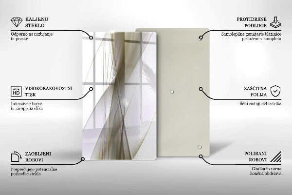 Kryt na sporák Dizajn abstraktných línií