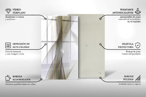 Kryt na sporák Dizajn abstraktných línií