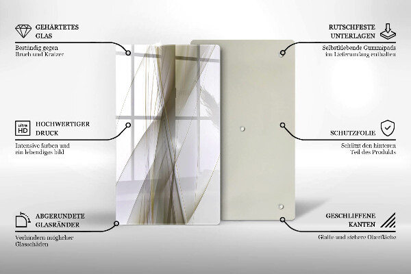 Kryt na sporák Dizajn abstraktných línií