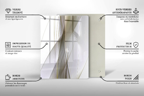 Kryt na sporák Dizajn abstraktných línií