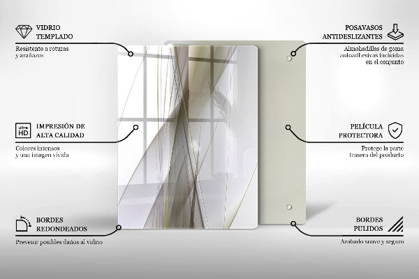 Kryt na sporák Dizajn abstraktných línií