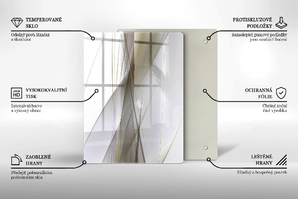 Kryt na sporák Dizajn abstraktných línií