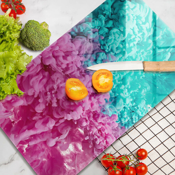 Kryt na indukčnú dosku Tyrkysovo-ružový dym