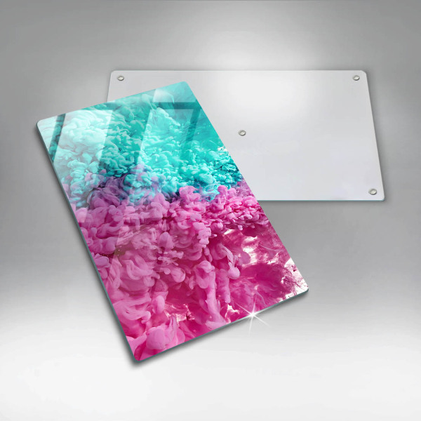 Kryt na indukčnú dosku Tyrkysovo-ružový dym