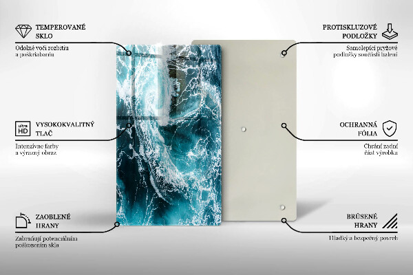 Kryt na indukčnú dosku Peniace vlny vody