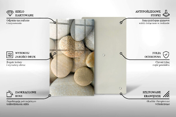 Kryt na sporák Vzor oválnych kamienkov