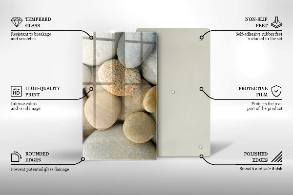 Kryt na sporák Vzor oválnych kamienkov