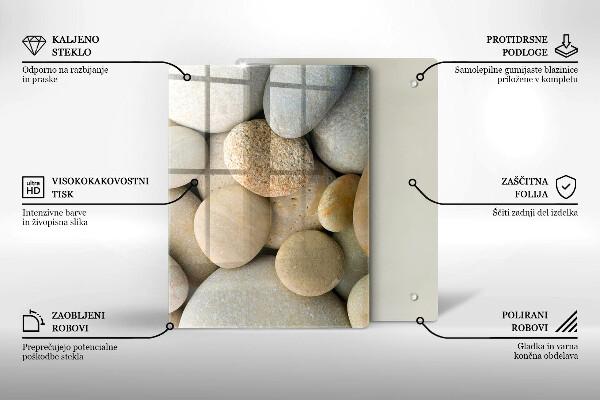 Kryt na sporák Vzor oválnych kamienkov