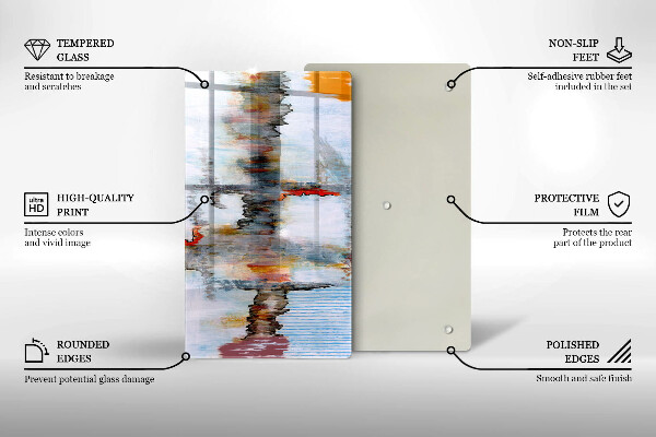 Kryt na sporák Abstrakcia farby