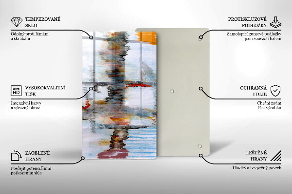 Kryt na sporák Abstrakcia farby