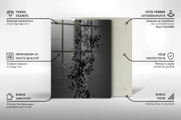Kryt na sporák Abstraktné 3D tvary