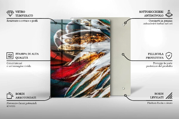 Kryt na sporák Boho vtáčie perie