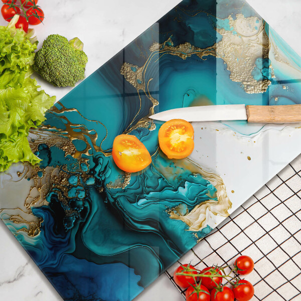 Kryt na indukčnú dosku Tyrkysová abstrakcia