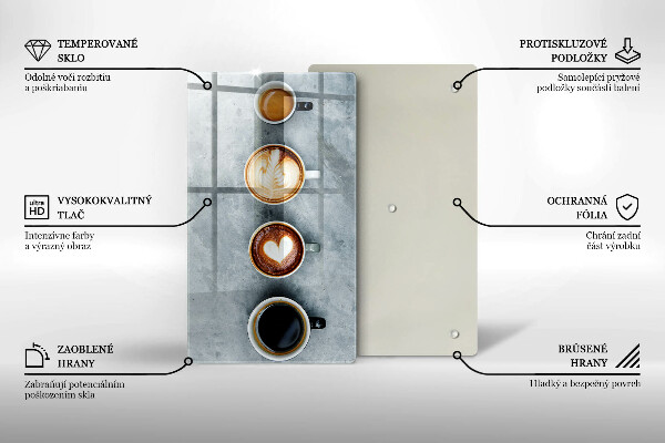 Kryt na indukčnú dosku Kuchyňa - hrnčeky na kávu