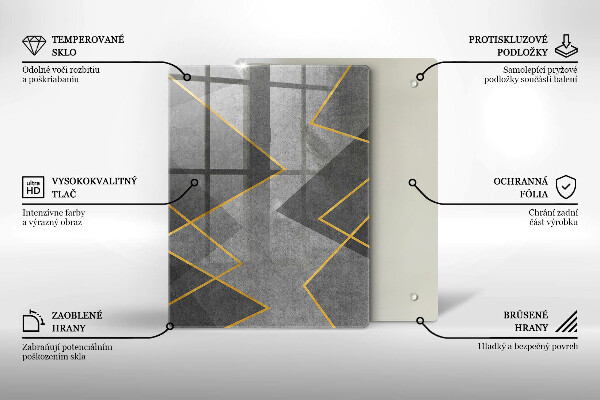Kryt na indukčnú dosku Ostré tvary