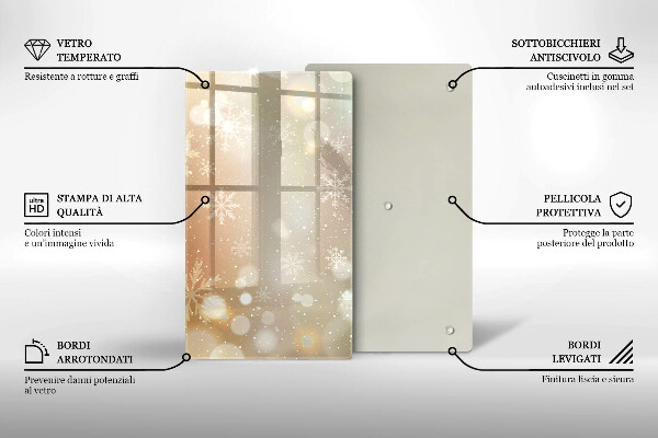 Kryt na indukčnú dosku Snehové vločky