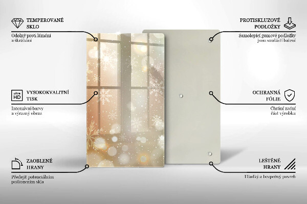 Kryt na indukčnú dosku Snehové vločky