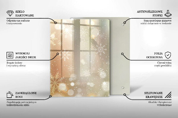 Kryt na indukčnú dosku Snehové vločky