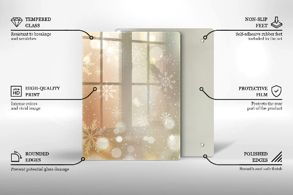 Kryt na indukčnú dosku Snehové vločky