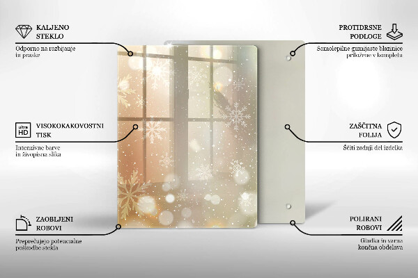 Kryt na indukčnú dosku Snehové vločky