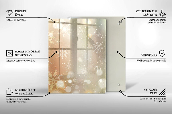 Kryt na indukčnú dosku Snehové vločky