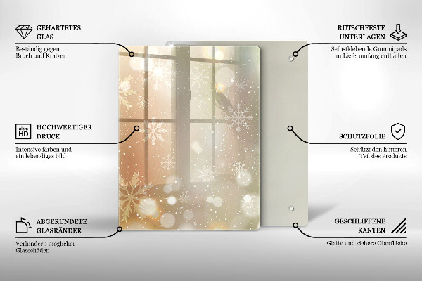 Kryt na indukčnú dosku Snehové vločky