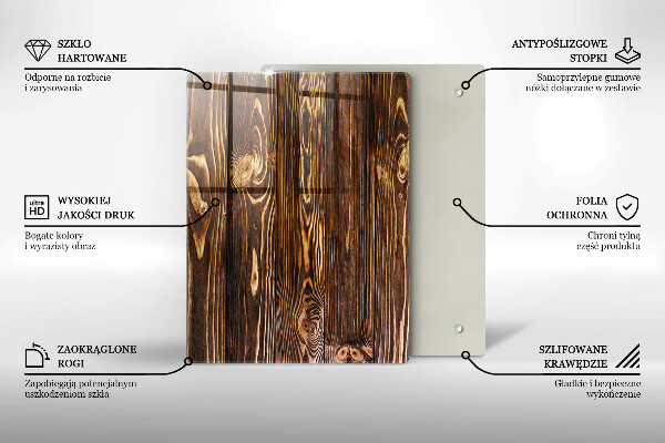 Kryt na indukčnú dosku Textúra dreva