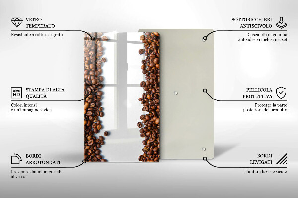 Kryt na indukčnú dosku Kávové zrná