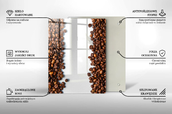 Kryt na indukčnú dosku Kávové zrná