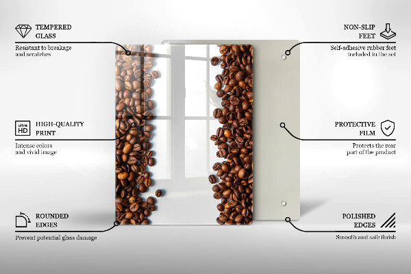 Kryt na indukčnú dosku Kávové zrná