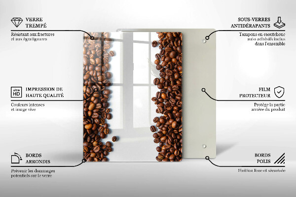 Kryt na indukčnú dosku Kávové zrná
