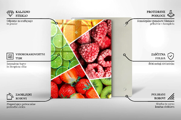 Kryt na indukčnú dosku Farebné ovocie