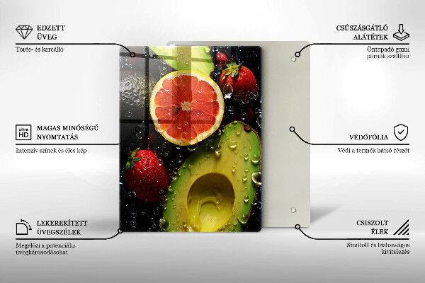 Kryt na indukčnú dosku Ovocie a zelenina