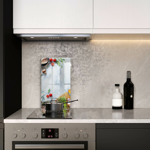 Kryt na indukčnú dosku Ingrediencie v kuchyni