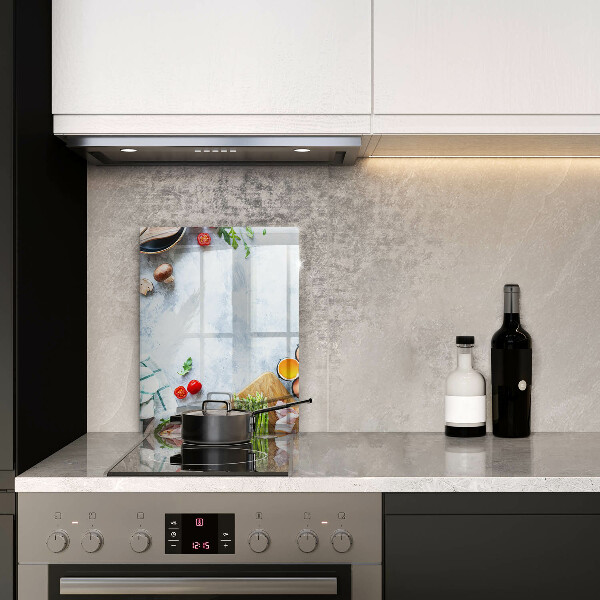 Kryt na indukčnú dosku Ingrediencie v kuchyni