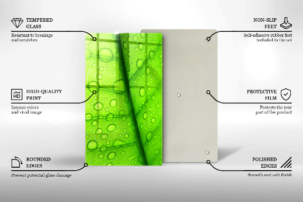 Kryt na sporák Detailný záber na list